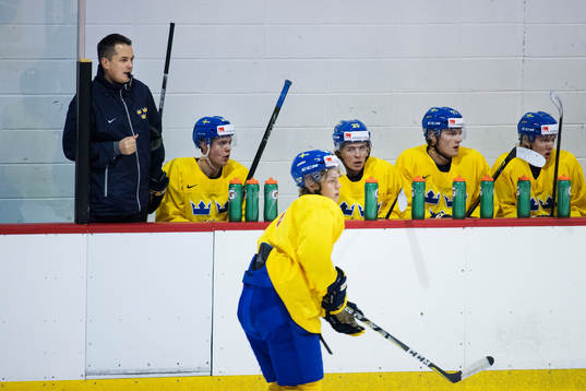 Förbundskapten Tomas Montén, Joel Eriksson Ek, Tim