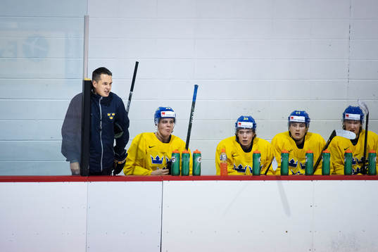 Förbundskapten Tomas Montén, Joel Eriksson Ek, Lucas