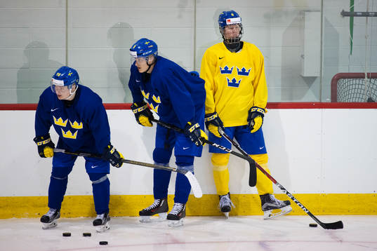Carl Grundström, Gabriel Carlsson och Rasmus Dahlin på