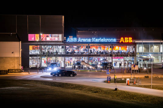 ABB Arena Rosenholm innan ishockeymatchen i SHL mellan