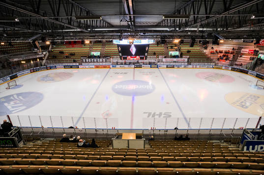 ABB Arena Rosenholm innan ishockeymatchen i SHL mellan