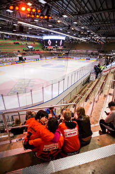 ABB Arena Rosenholm innan ishockeymatchen i SHL mellan