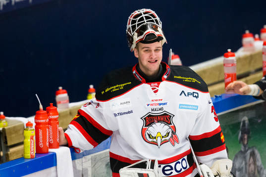 Malmö Redhawks målvakt Tim Hultstrand
