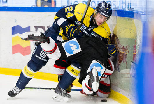 s Erik Christensen mot Malmö Redhawks spelare