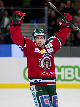 Frölundas Henrik Tömmernes jublar