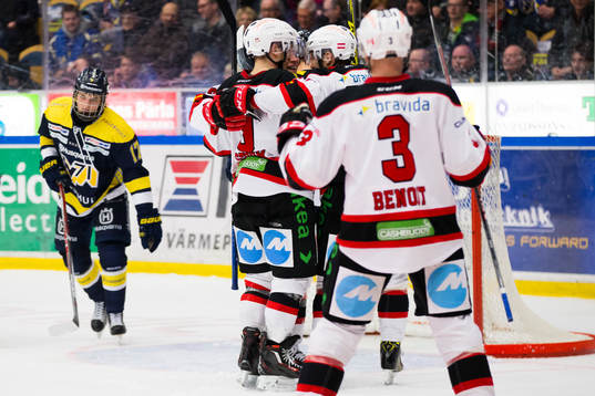 s Erik Brännström deppar och Malmö Redhawks spelare