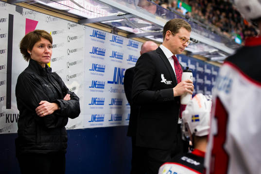 Malmö Redhawks mentala coach Susanne Pettersson och