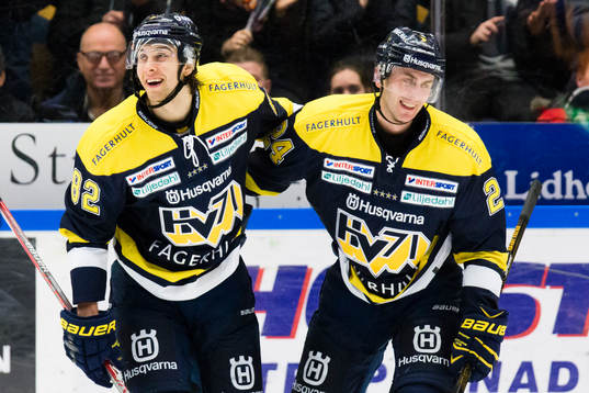 s Kevin Stenlund och Erik Christensen jublar