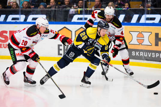 Malmö Redhawks Erik Forssell och Malmö Redhawks Noah Welch