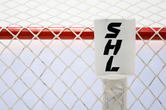 Mål med SHLs logotype