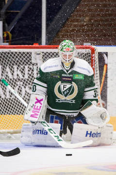 Färjestads målvakt Lars Haugen