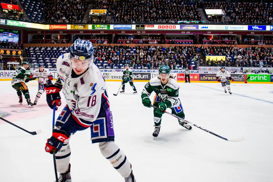 Linköpings Jacob Lilja och Färjestads Joakim Nygård
