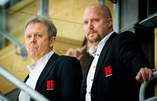 Örebro ordförande Ulf Gejhammar och sportchef Niklas