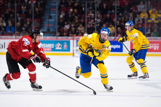 Schweiz Yannick Zehnder och Sveriges Rasmus Dahlin