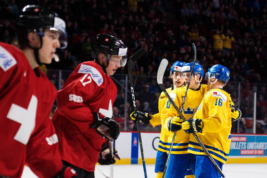 Sveriges David Bernhardt, Joel Eriksson Ek och Carl