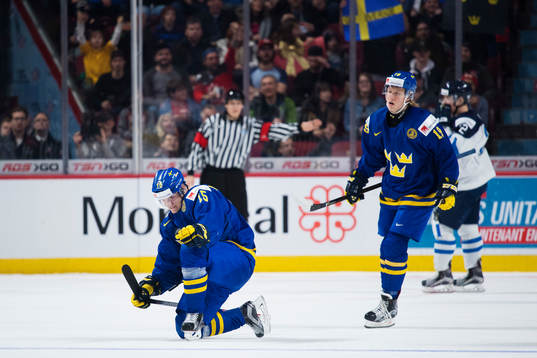 Sveriges Lias Andersson jublar