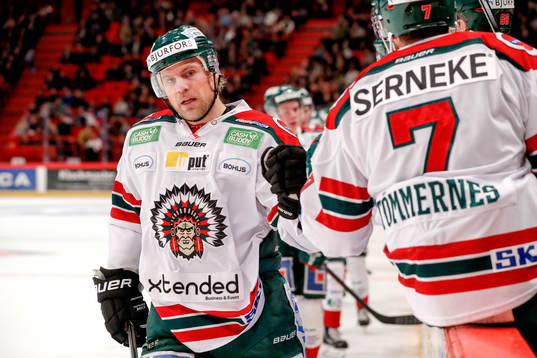 Frölundas Sean Bergenheim jublar