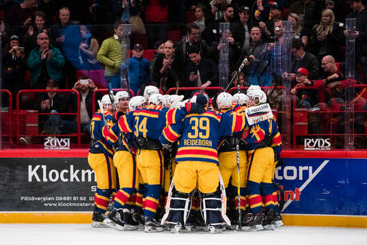 Djurgårdens spelare jublar
