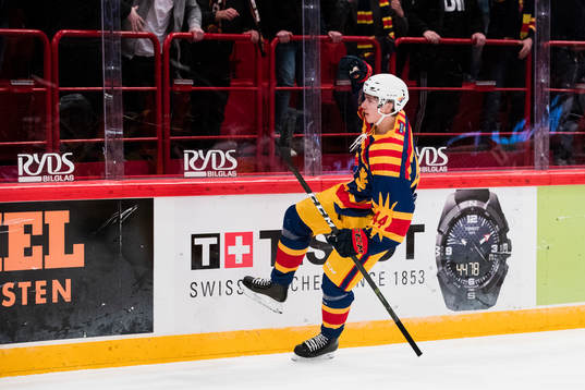 Djurgårdens Lukas Vejdemo jublar
