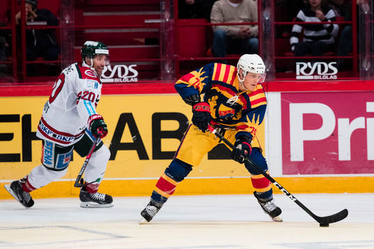 Frölundas Joel Lundqvist och Djurgårdens Patrik Lundh