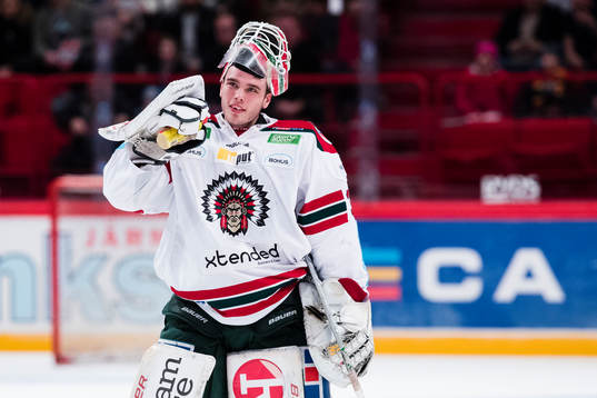 Frölundas målvakt Johan Gustafsson