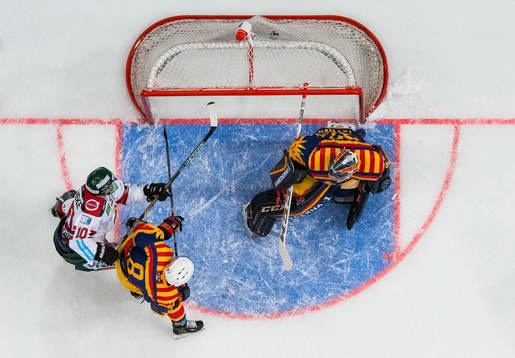 Frölundas Sean Bergenheim kvitterar till 1-1 förbi