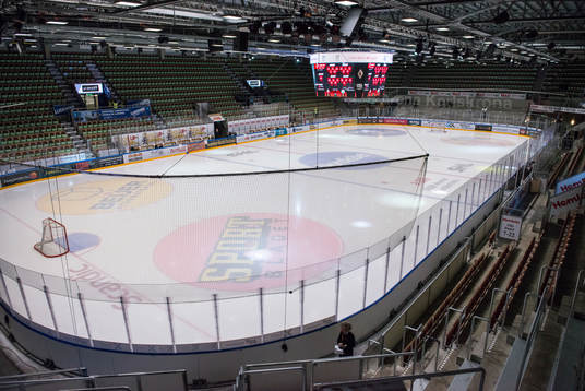 ABB arena Rosenholm innan ishockeymatchen i SHL mellan