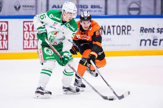 Rögles Filip Karlsson och Karlskronas Daniel Gunnarsson