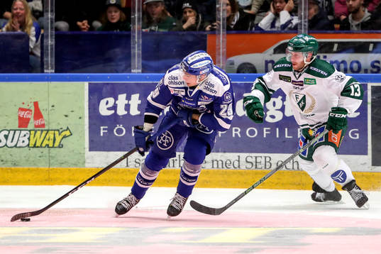 Leksands Tobias Forsberg och Färjestads Linus Persson