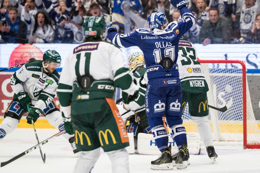 Leksands Jesper Ollas jublar