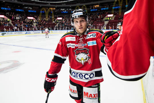 Malmö Redhawks Frederik Storm jublar