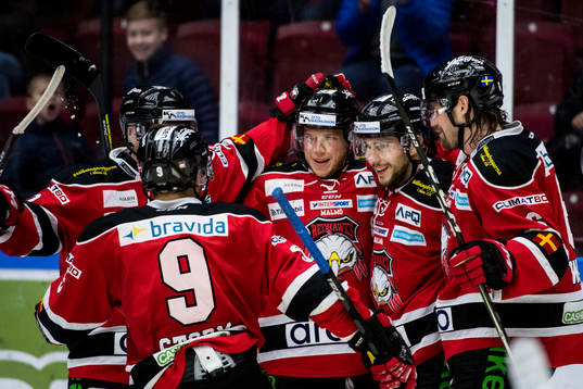 Malmö Redhawks Frederik Storm, Erik Forssell, Konstantin