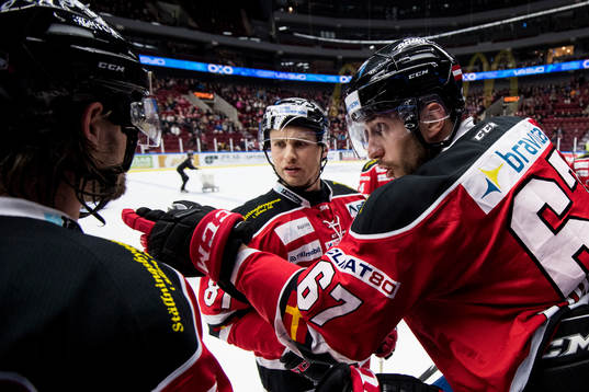 Malmö Redhawks Konstantin Komarek och Ilari Filppula