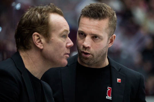 Örebros tränare Johan Tornberg och assisterande tränare
