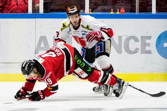 Malmö Redhawks Rhett Rakhshani faller