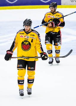 Luleås Brendan Mikkelson (v) och Craig Schira (h) deppar