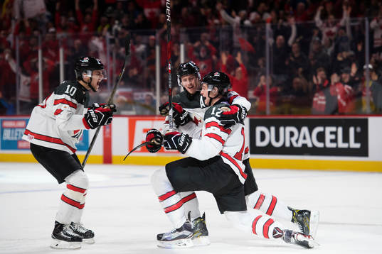 Kanadas Kale Clague, Thomas Chabot och Julien Gauthier
