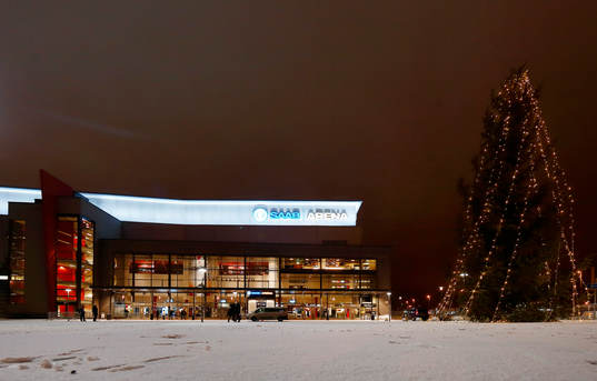 SAAB Arena före ishockeymatchen i SHL mellan Linköping