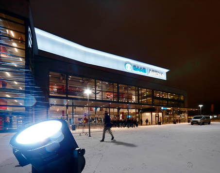 SAAB Arena före ishockeymatchen i SHL mellan Linköping