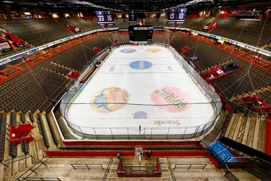 SAAB Arena före ishockeymatchen i SHL mellan Linköping