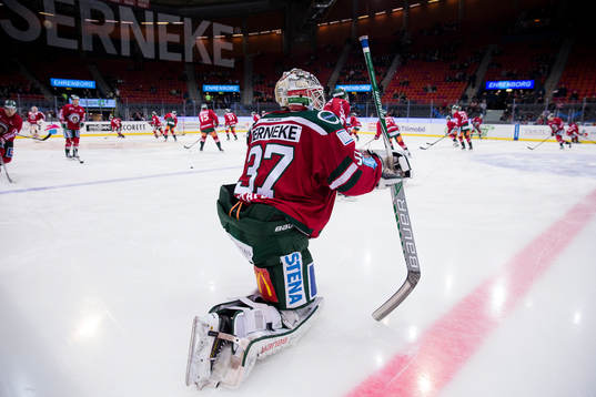 Frölundas målvakt Johan Gustafsson