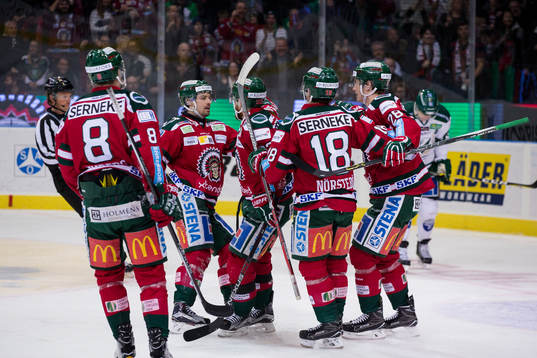Frölundas Robin Figren jublar