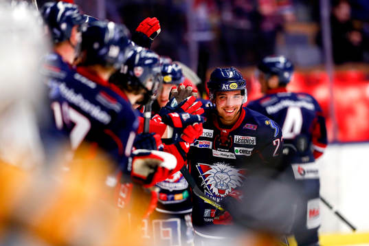 Linköpings Jonathan Rodensjö jublar