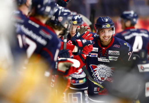 Linköpings Jonathan Rodensjö jublar