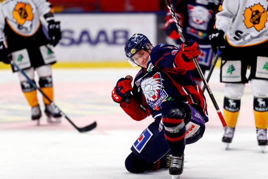 Linköpings Henrik Törnqvist jublar