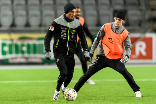 Elfsborgs Lasse Nilsson och Viktor Götesson