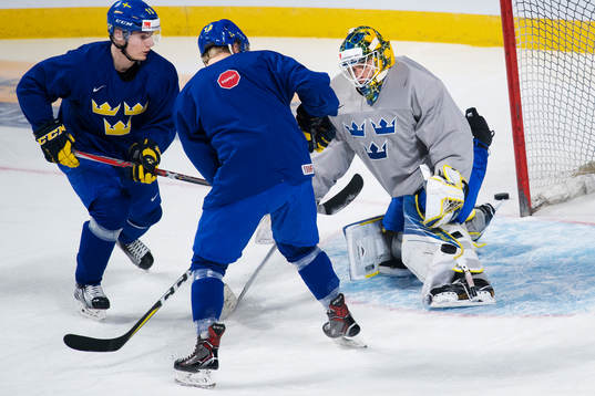 Lias Andersson, Rasmus Asplund och målvakten Felix