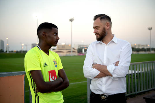 Sveriges Alexander Isak och Olof Lundh