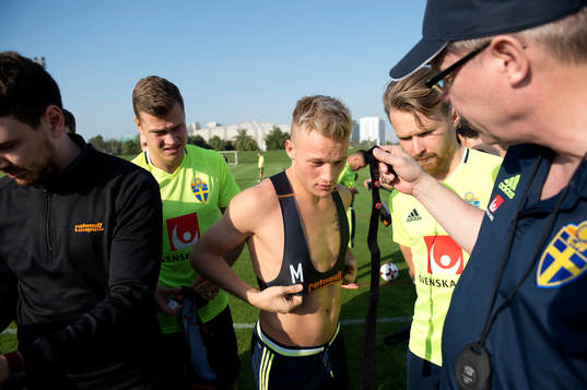 Sveriges Niklas Bärkroth och Jacob Une Larsson och Viktor