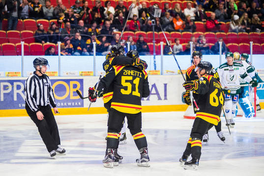 Brynäs Oskar Lindblom , Marc Zanetti och Jonathan Pudas